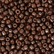 Glas rocailles kralen 8/0 (3mm) Chocolate brown